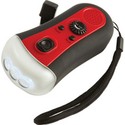 M-Tronic™ Wind-Up FM Radio/3-Bulb LED Flashlight