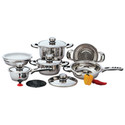 Chef's Secret® 12pc 9-Ply Waterless Heavy-Gauge Stainless Steel Cookware Set