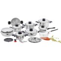 Chef's Secret® 28pc 12-Element T304 Stainless Steel "Waterless" Cookware