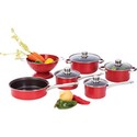 Chef's Secret® 10pc Heavy-Gauge Even-Heating Steel Cookware Set