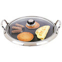 Chef's Secret® by Maxam® 12-Element Stainless Steel Round Griddle