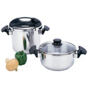 Precise Heat™ 4pc T304 Stainless Steel Pressure Cooker Set