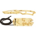 Maxam® Fixed Blade Desert Camo Coated Knife